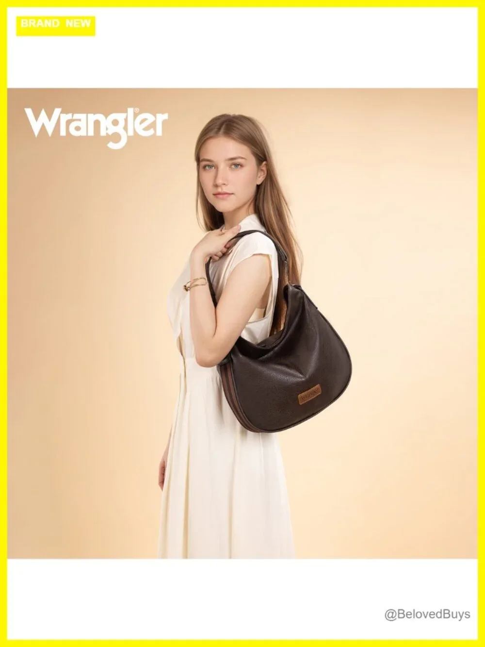 Wrangler Hobo Bag Vegan Leather Crossbody Shoulder Handbag